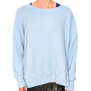 American Eagle Cozy Oversized Sweater Comfy Waffle Knit Sweatshirt